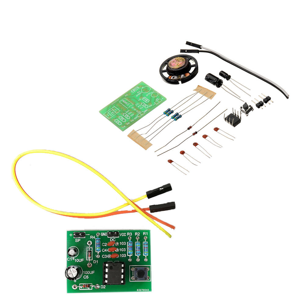 10 stks DIY NE555 Ding Dong Bell Deurbel Module Kit DIY Muziek DIY Elektronische Productie Training 