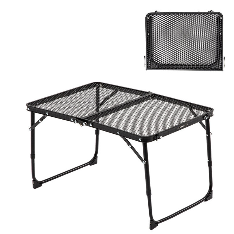 Table pliante portable pour l'extérieur BLACKDEER Outdoor Furniture en fer, table de pique-nique ultra légère pliante pour le jardin