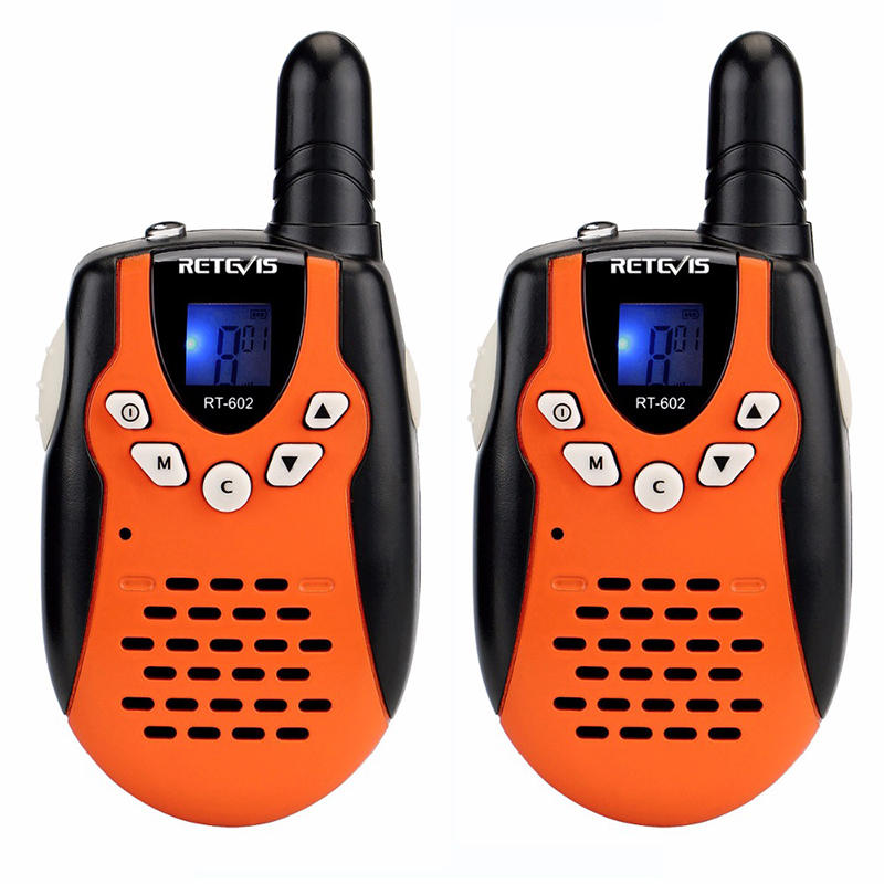 

2pcs Retevis RT602 22 Channels 462-467MHz Kids Mini Handheld Two Way Radio Walkie Talkie With Charger