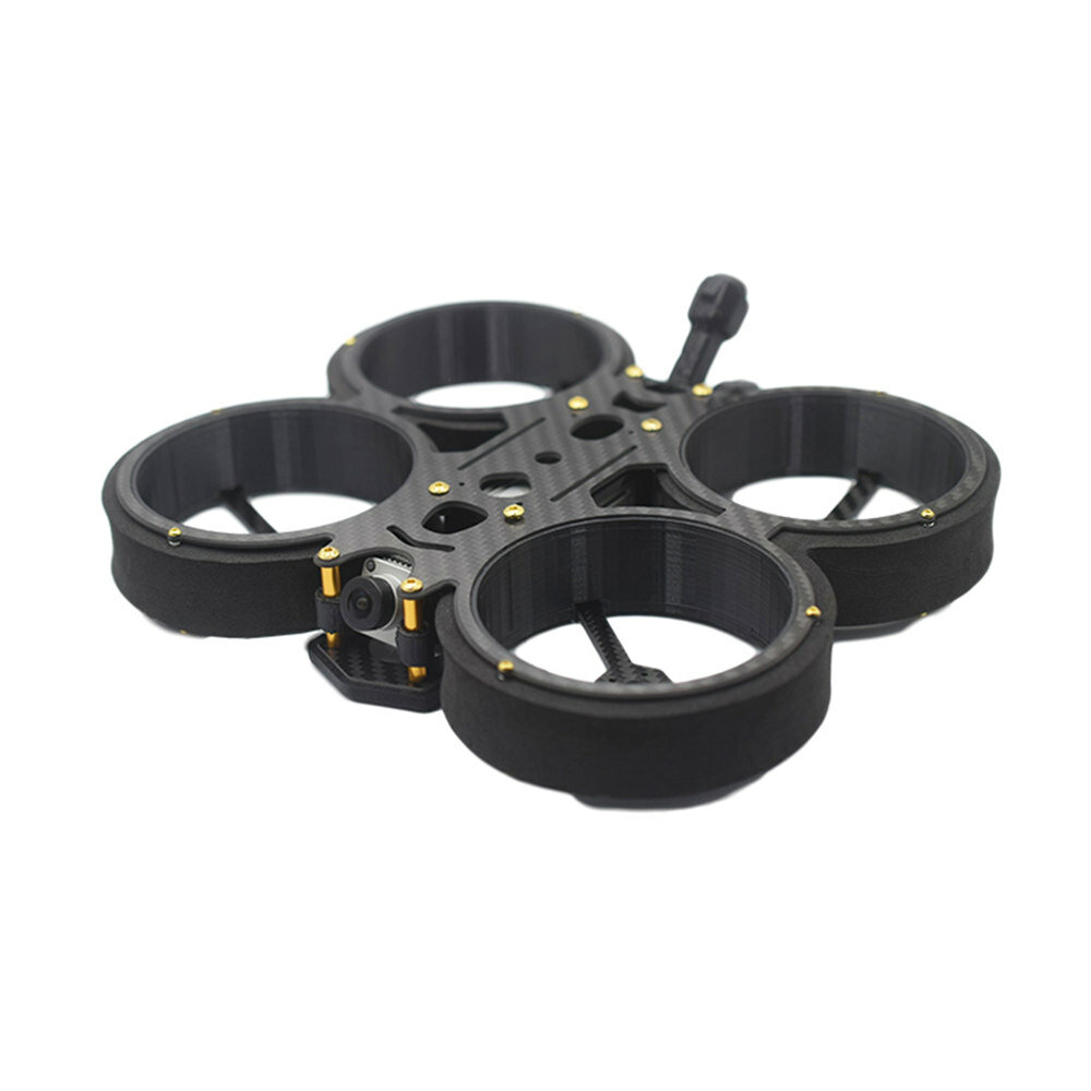 STAc 153mm Wheelbase 3 Inch 3K Carbon Fiber Duct Frame Kit Compatible DJI Air Unit for RC Drone