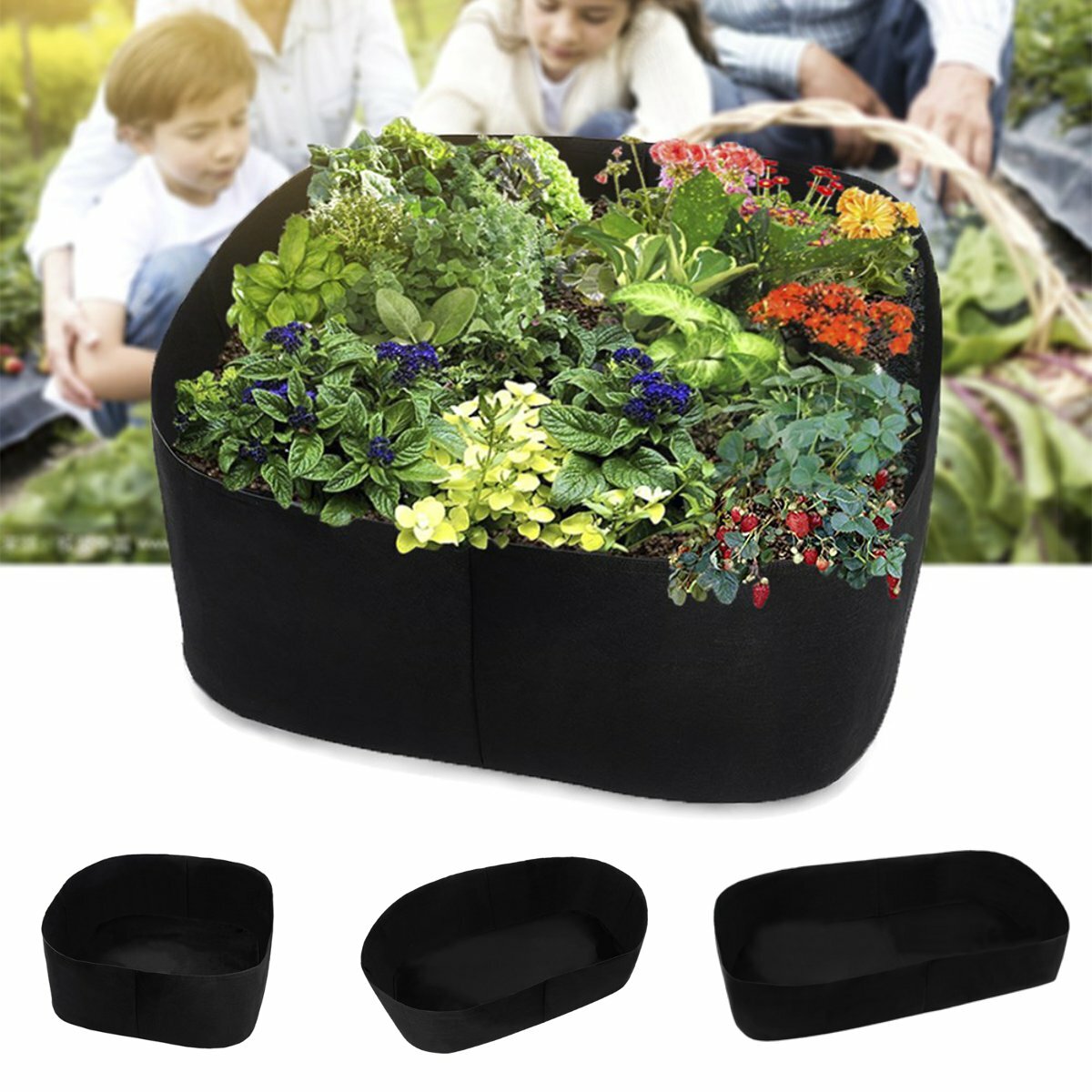 

Контейнер для цветов для горшков Garden Grow с горшками для посадки На открытом воздухе комнатных овощей