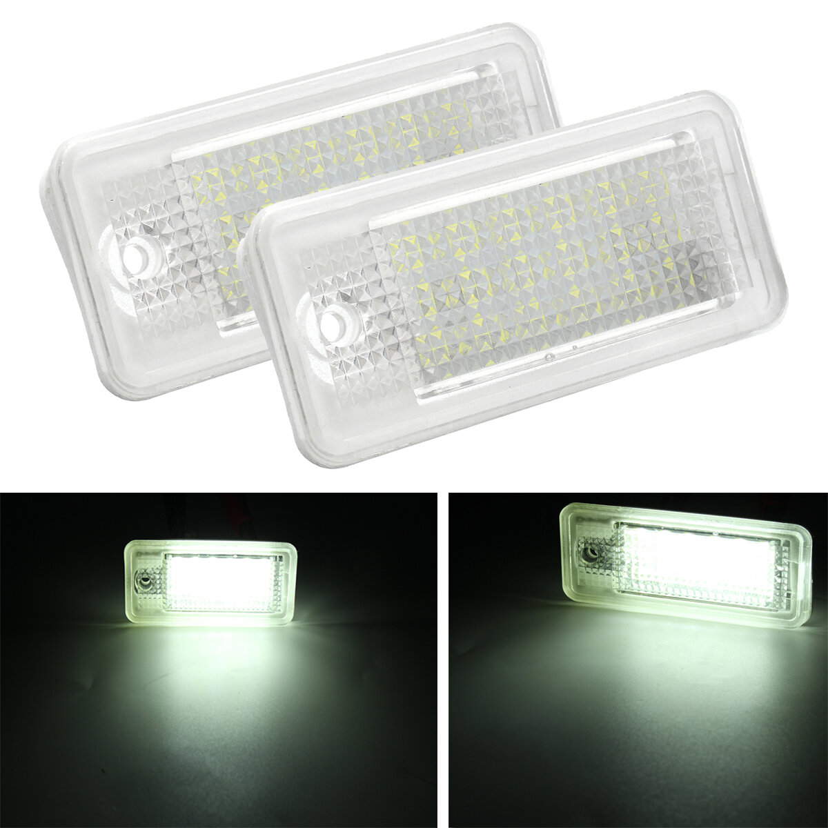 18 LED-licentie nummerplaat lamp voor Audi A3 A4 A6 A8 B6 B7 S3 Q7 RS4 RS6