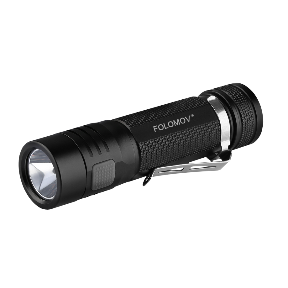 best price,folomov,edc,c4,1200lm,flashlight,with,battery,discount