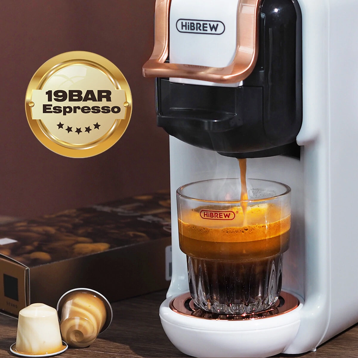 HiBREW H2B 5-in-1 coffee maker from the Czech warehouse at a good price
