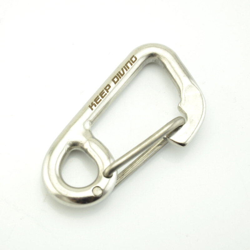 KEEP DIVING Climbing Safety Carabiner 316 Stainless Steel Snap Hook Hang Buckle EDC Tools for Outdoor Camping Diving