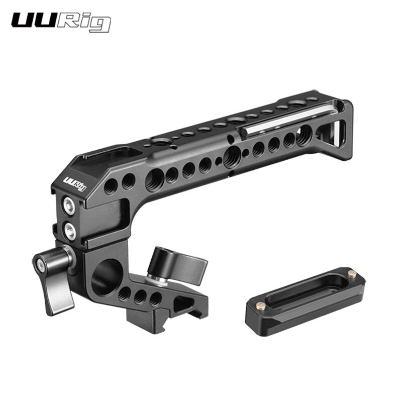 

UURig R042 Universal Camera Cage Handle Hand Grip With 1/4 Screw Cold Shoe Mount for DSLR