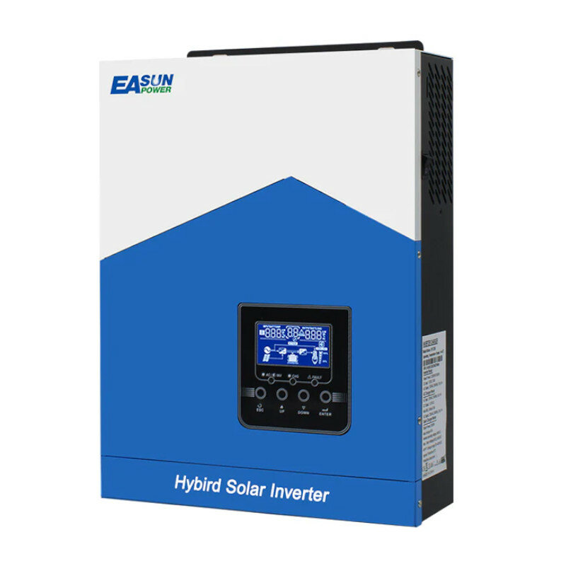 [EU Direct] EASUN POWER Solar Inverter 3.2KW 220V Off Grid Inverter MPPT 80A Solar Charger PV 3000W 450VDC Input Pune sine wave inverter  Support With WIFI-GPRS Remote Monitoring LCD, ISolar SMH II 3.2K--WIFI