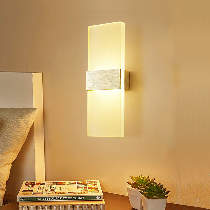 LED Fashionable PIR Sensor Wall Lighting Lamp TV Wall Decoration Motion Lamp Light for Bathroom Touc