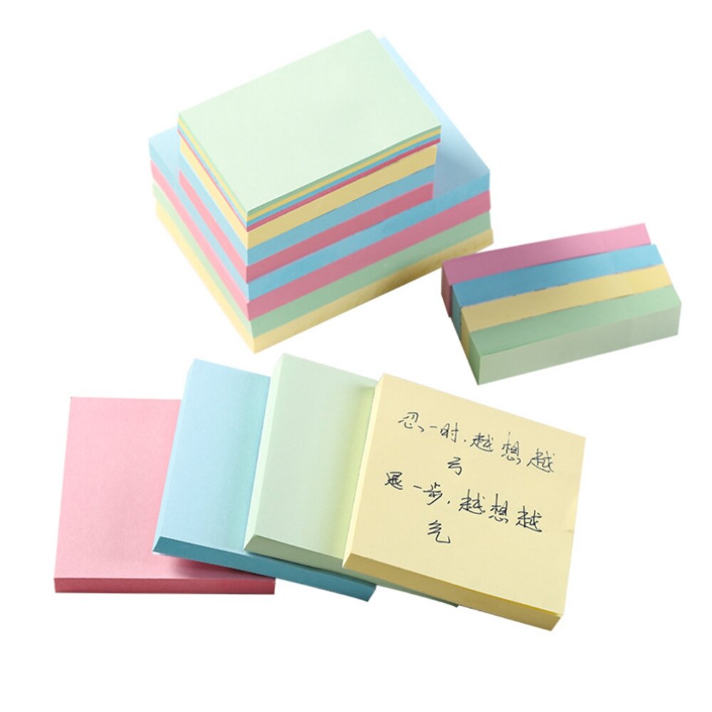 20 Pack 3x3 Sticky Notes Bright Stickies Colorful Super Sticking Power Memo Pads 100Pcs for Office School Stationery Sup