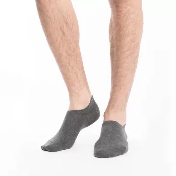 [FROM ] PULPOL SOCKS 5pcs Men 39-45 Combed Cotton Sport Ankle Socks Anti-slip Moisture Absorbant