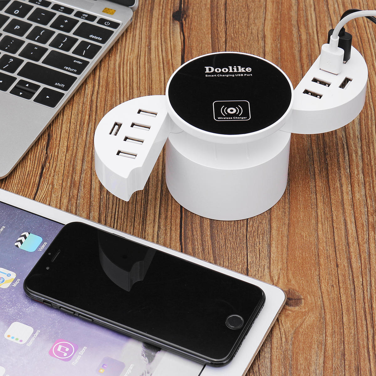 Bakeey DL-CDA 16W 10Ports USB Charger with Wireless Charger For iPhone X 8 / 8Plus Samsung S8 m