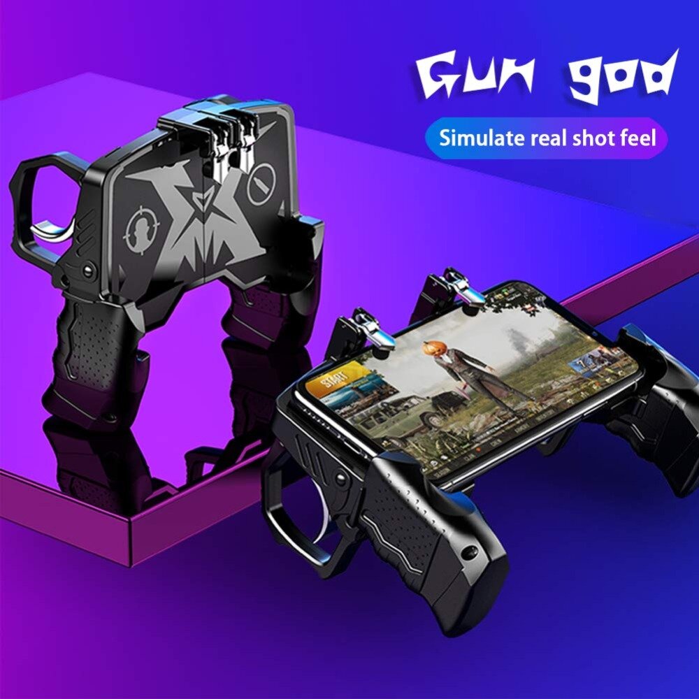 Bakeey K21 PUGB Mobile Game Controller Joystick Gamepad For iPhone XS 11Pro Huawei P30 P40 Pro MI10 Note 9S S20+ Note 20
