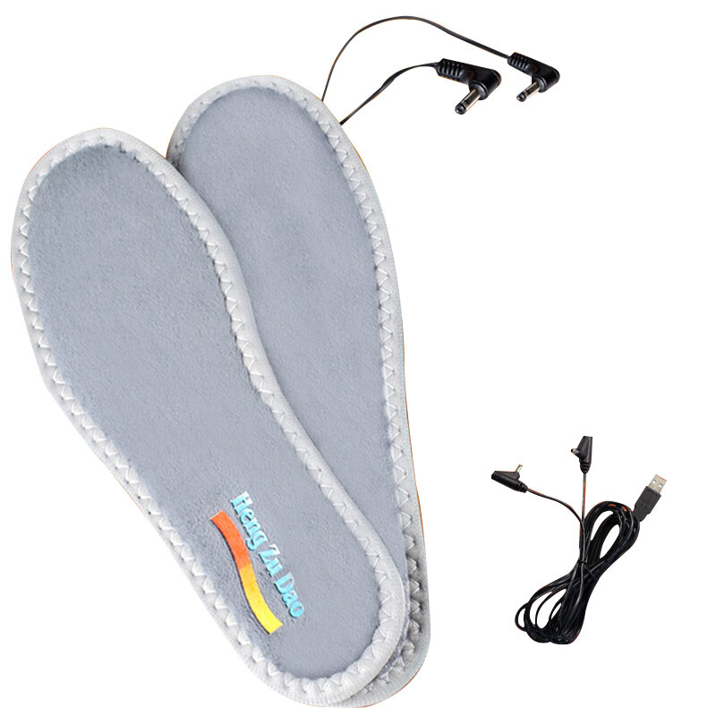 Podgrzewane wkładki do butów USB Stopy Ciepłe skarpety Mata Elektrycznie podgrzewane Wkładki Zmywalne ciepłe wkładki termiczne Unisex