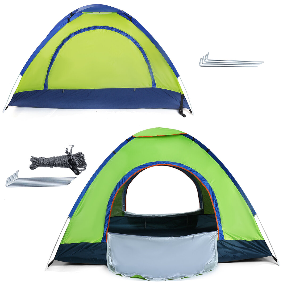 1-2/3-4 People Automatic Set-Up Tent Waterproof Camping Tent