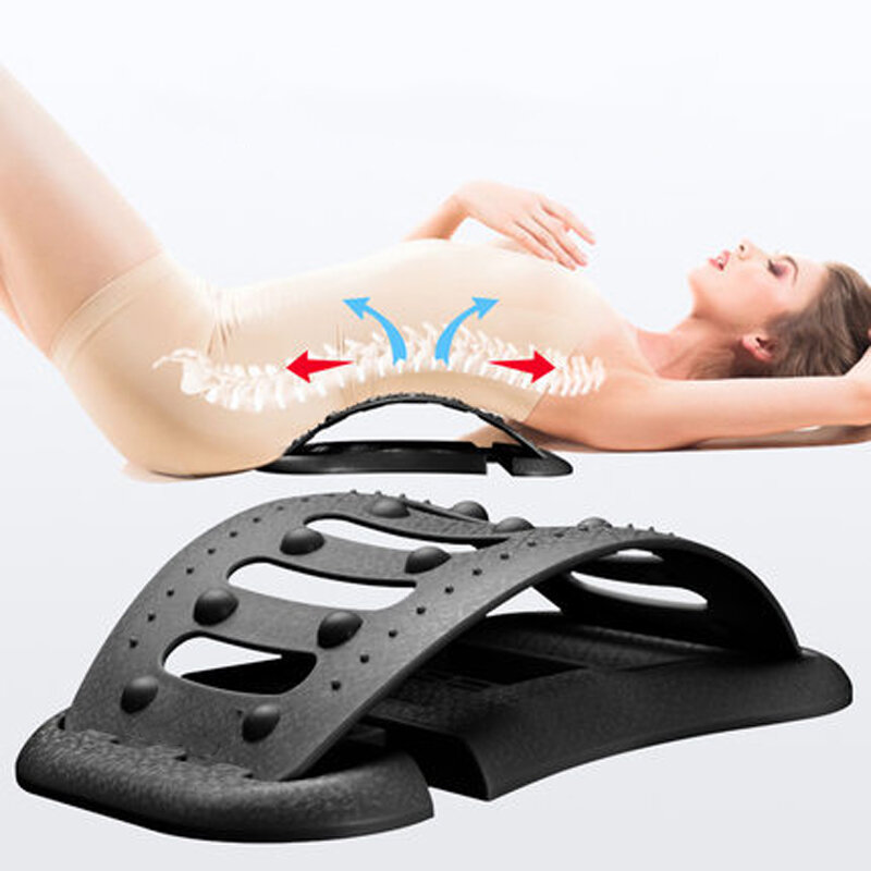 KAOLOAD 200KG Load-Bearing ABS Lumbar Lower Back Stretch Cervical Massager Lumbar Spine Relief Three-Block Adjustment MI