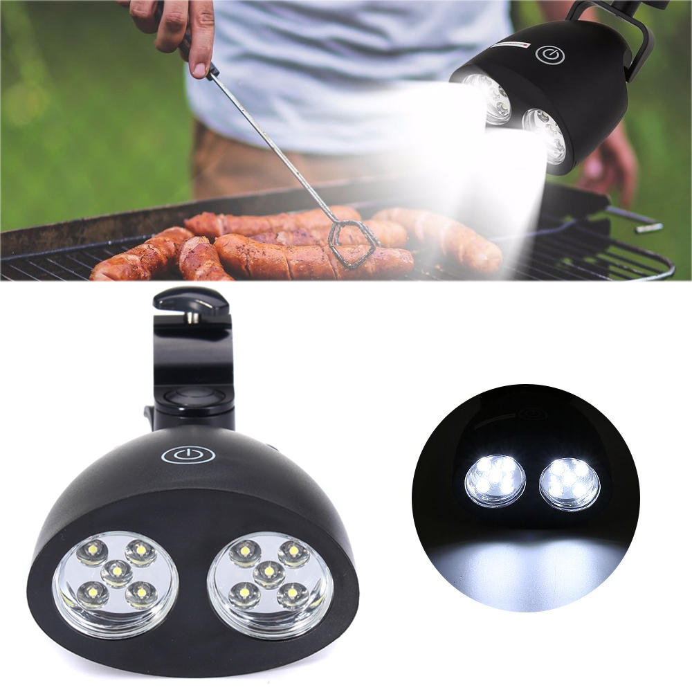 10 LED BBQ Grill Grill Sensor Licht Im Freien Wasserdichte Griffhalterung Clip Camp Lampe DC 4,5 V