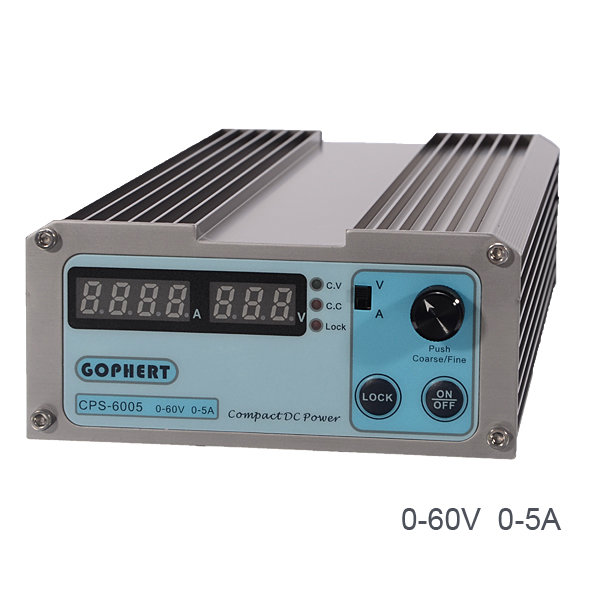 

GOPHERT CPS-6005 60V 5A 110V / 220V Мини цифровой регулируемый импульсный источник питания постоянного тока