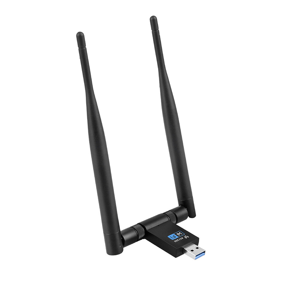 6B18 Draadloze Netwerkkaart 1200mbps Dual Antenne Wifi Ontvanger 2.4g en 5.8g Dual Band Gigabit USB 