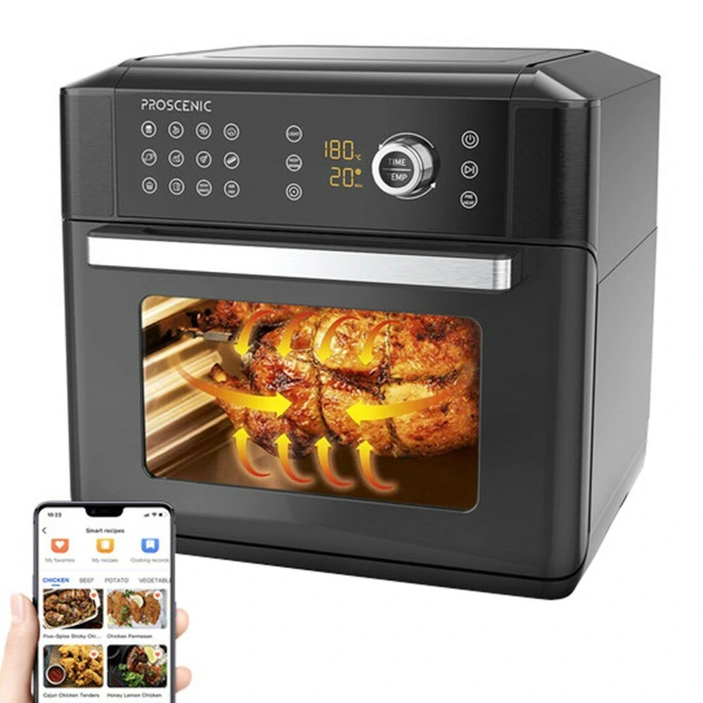 Proscenic T31 Air Fryer Oven 1700W 15L Digital Air Fryer Oven with Rapid Air Circulation LED Touchscreen & APP/ALEXA Control 12 Preset Programs 100+ Online Recipes