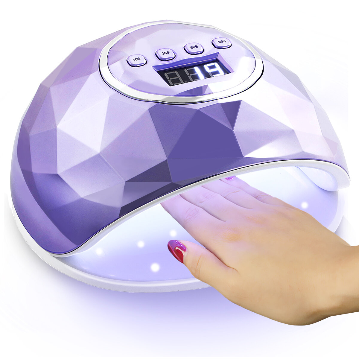 86W UV LED Nail Lamp Automatic Curing Nail Dryer LCD Display Manicure Pedicure Tools