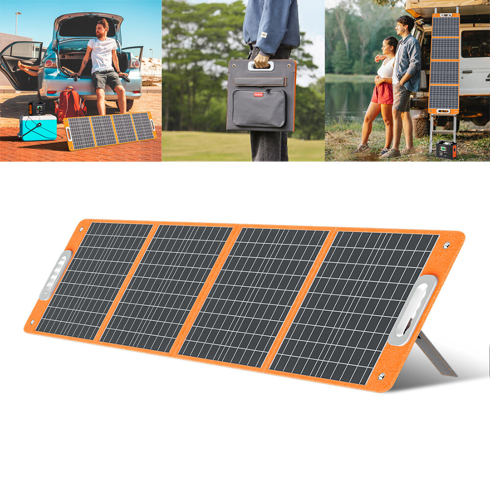 [EU Direct] FlashFish TSP 18V 100W Panel Solar Plegable Cargador Solar Portátil con Salida DC/USB
