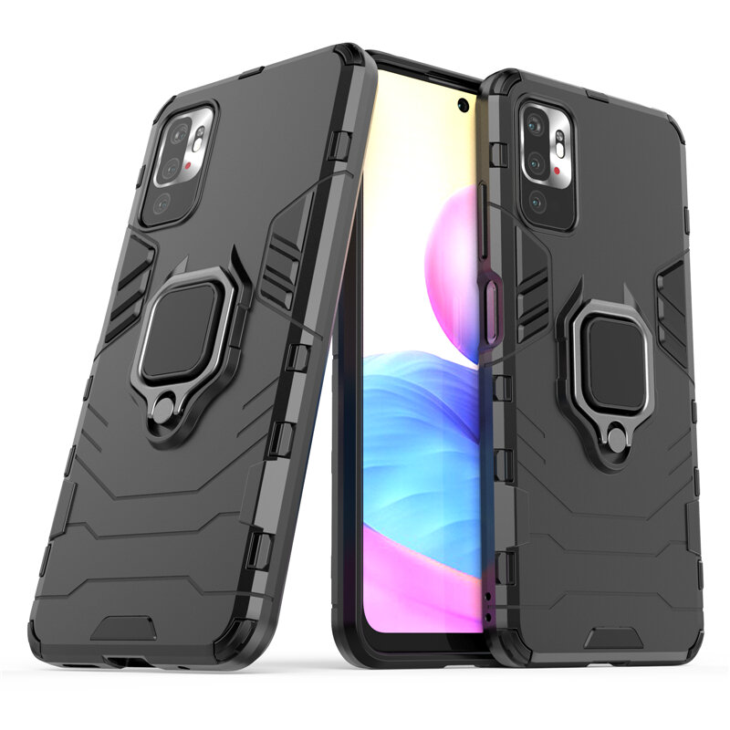 

Bakeey for POCO M3 Pro 5G NFC Global Version/ Xiaomi Redmi Note 10 5G Case Armor Shockproof Magnetic with 360° Rotation
