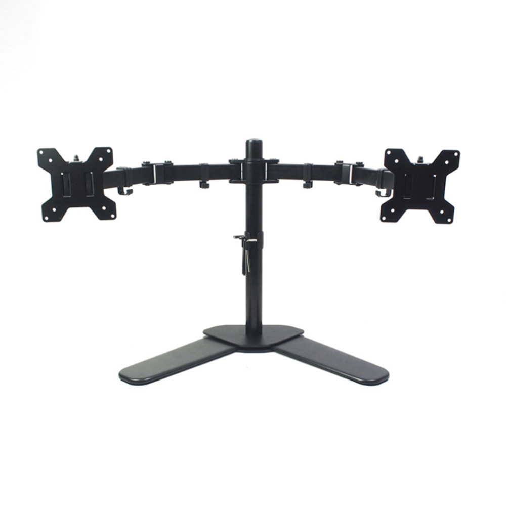 

MS01 Monitor Bracket with Dual Pneumatic Arms 2 Monitors 10-27 inch Swiveling 360 ° Height Adjustable Desktop Freely Des