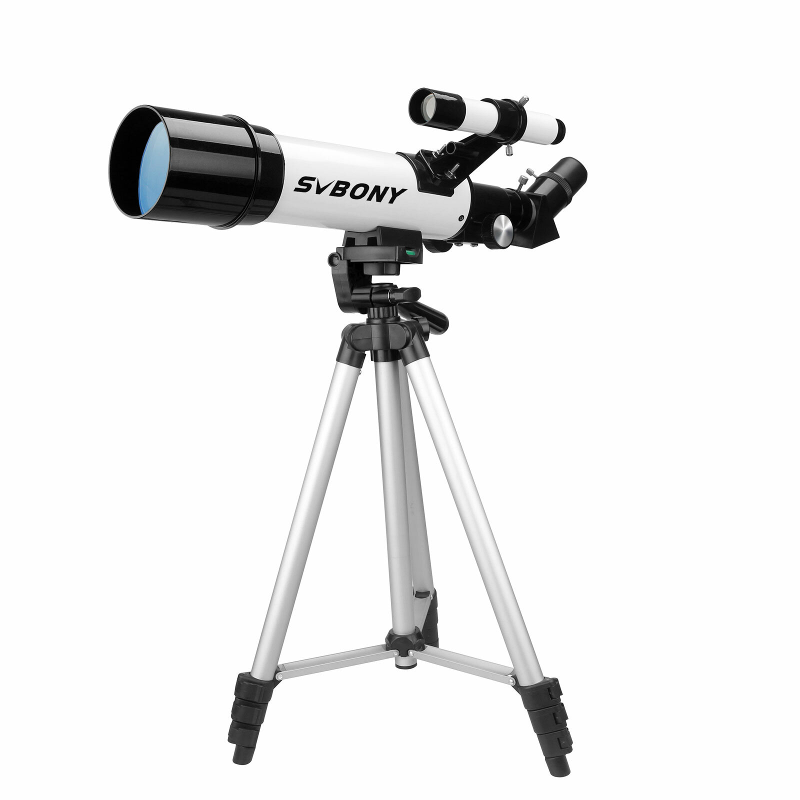 Рефракторный астрономический телескоп SVBONY SV501P 60/400 мм с кронштейном для окуляра для начинающих взрослых на открытом воздухе.