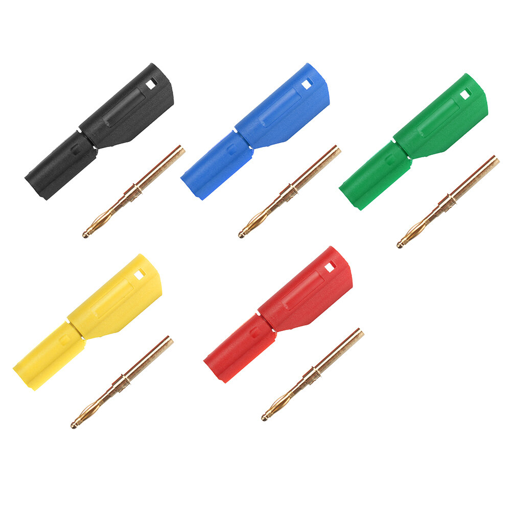 2 stuks Amass 2 mm 10A Banana Plug Jack Colorful voor RC LiPo-batterij: