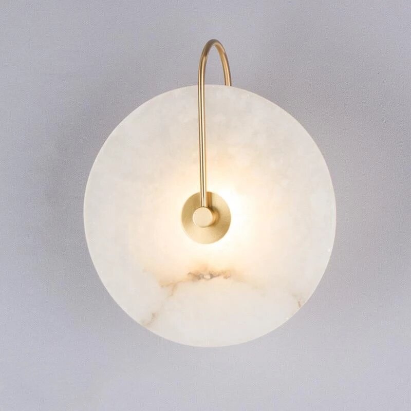 Modern Sconces Lamp Wall Lights Marble Lampshade LED Lighting Fixture for Home Decor bedroom Lamps B