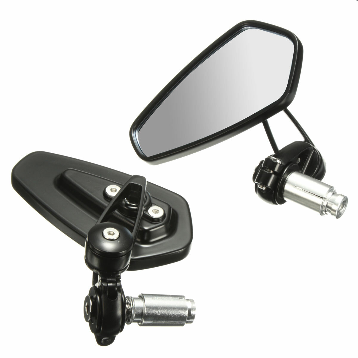 2Pcs 7/8 Inch 22mm Motorcycle Handle Bar End Rearview Side Mirrors Aluminum For Triumph Speed Triple