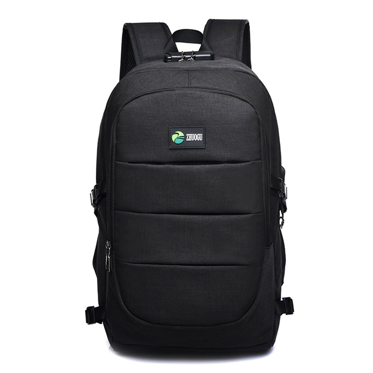 17L USB Charging Backpack Multifunctional Waterproof Guard Against Theft Travel 15 Inch Laptop Bag