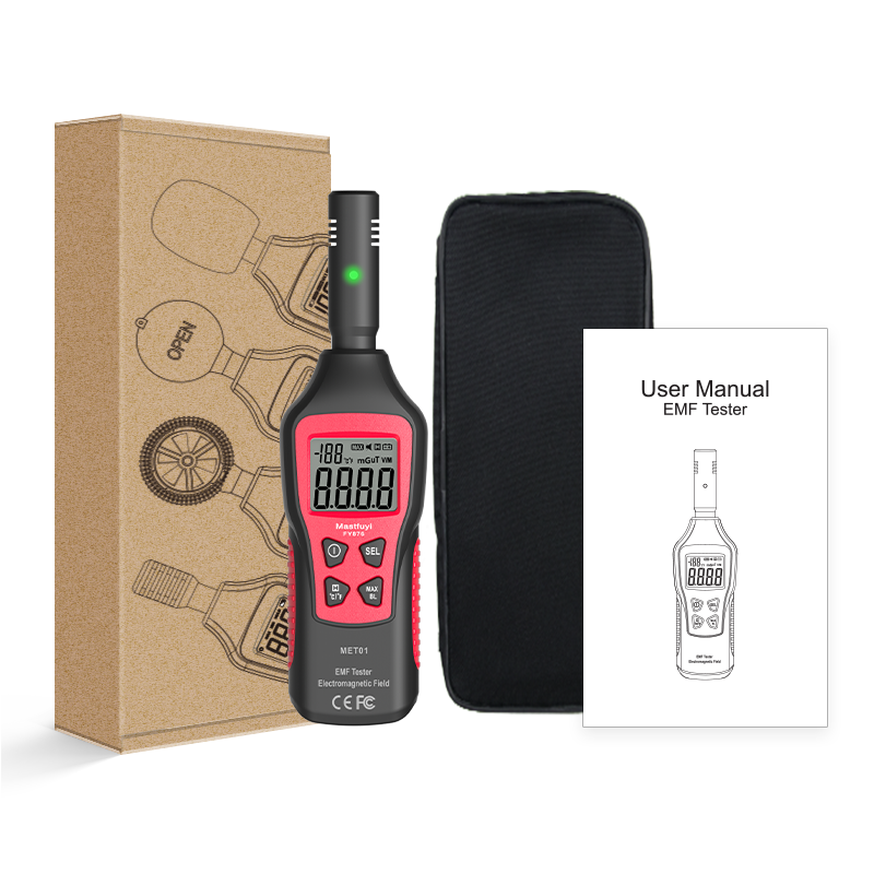 

FUYI FY876-Red EMF Meter Electromagnetic Radiation Tester Household Handheld Electromagnetic Wave Geiger Counter