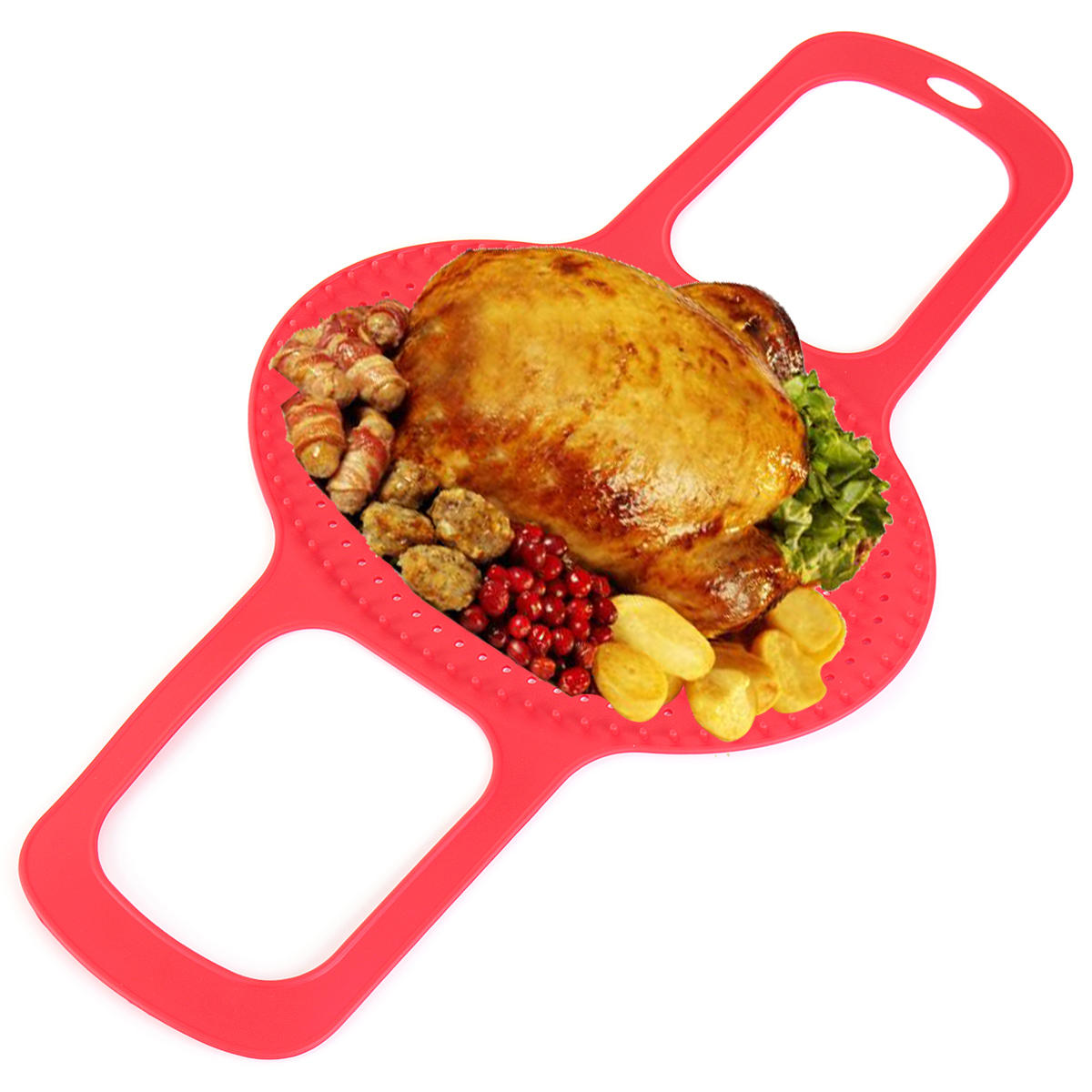 IPRee® ピクニックBBQクッキングマット食品グレードシリコンローストバーベキュー焼きパッド