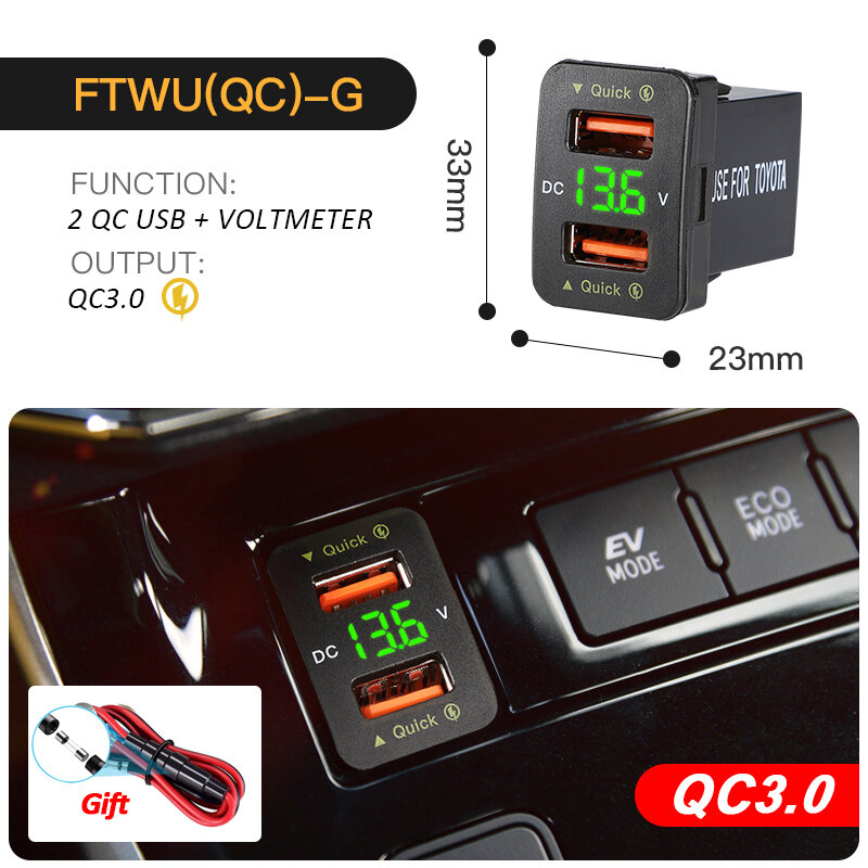 best price,dual,usb,qc,car,charger,socket,power,adapter,12,24v,coupon,price,discount