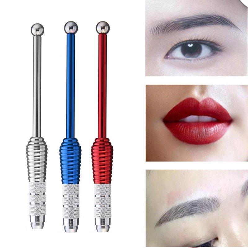 Professional Embroidery Eyebrow Tattoo Pen Carved Pattern for 3 Shapes Needles