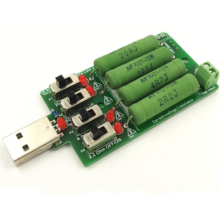 2 pcs RD Electronic Load resistor USB Current Tester Discharge Battery  Capacity
