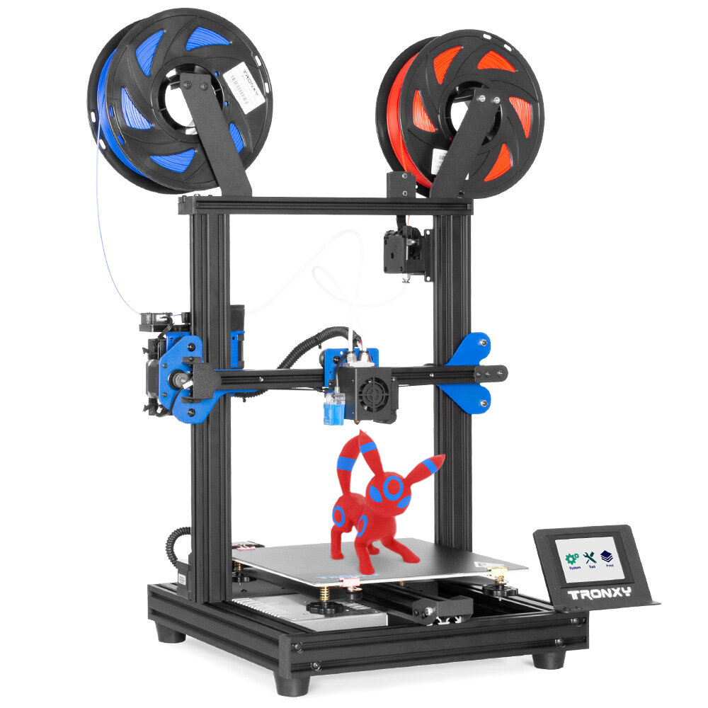 

TRONXY® XY-2 PRO 2E Desktop 3D Printer FDM 3D Printing 255x255x245mm 2-IN-1-OUT Nozzle Dual Ti-tan Extruder Removable Pl