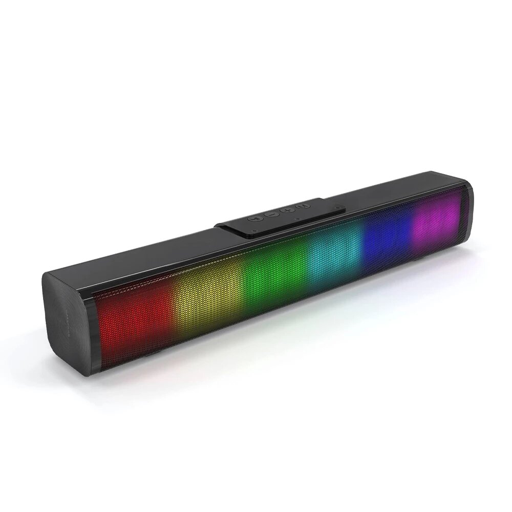 Bakeey D02 Wireless bluetooth Speaker Multifunctional RGB TF Card Subwoofer Computer Game Sound Bar 