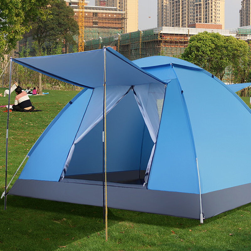 Для 4 человек 2 * 2 * 1,25 м автоматический набор семейной палатки для кемпинга на открытом воздухе, защита от УФ-излучения, ультралегкие мгновенные тенты для тени.