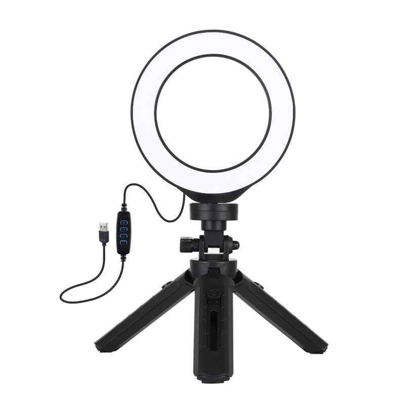 

PULUZ PKT3058B 4.7 inch USB 3 Modes Dimmable LED Ring Light for Youtube Tik Tok Live Streaming Broadcast Vlogging Selfie