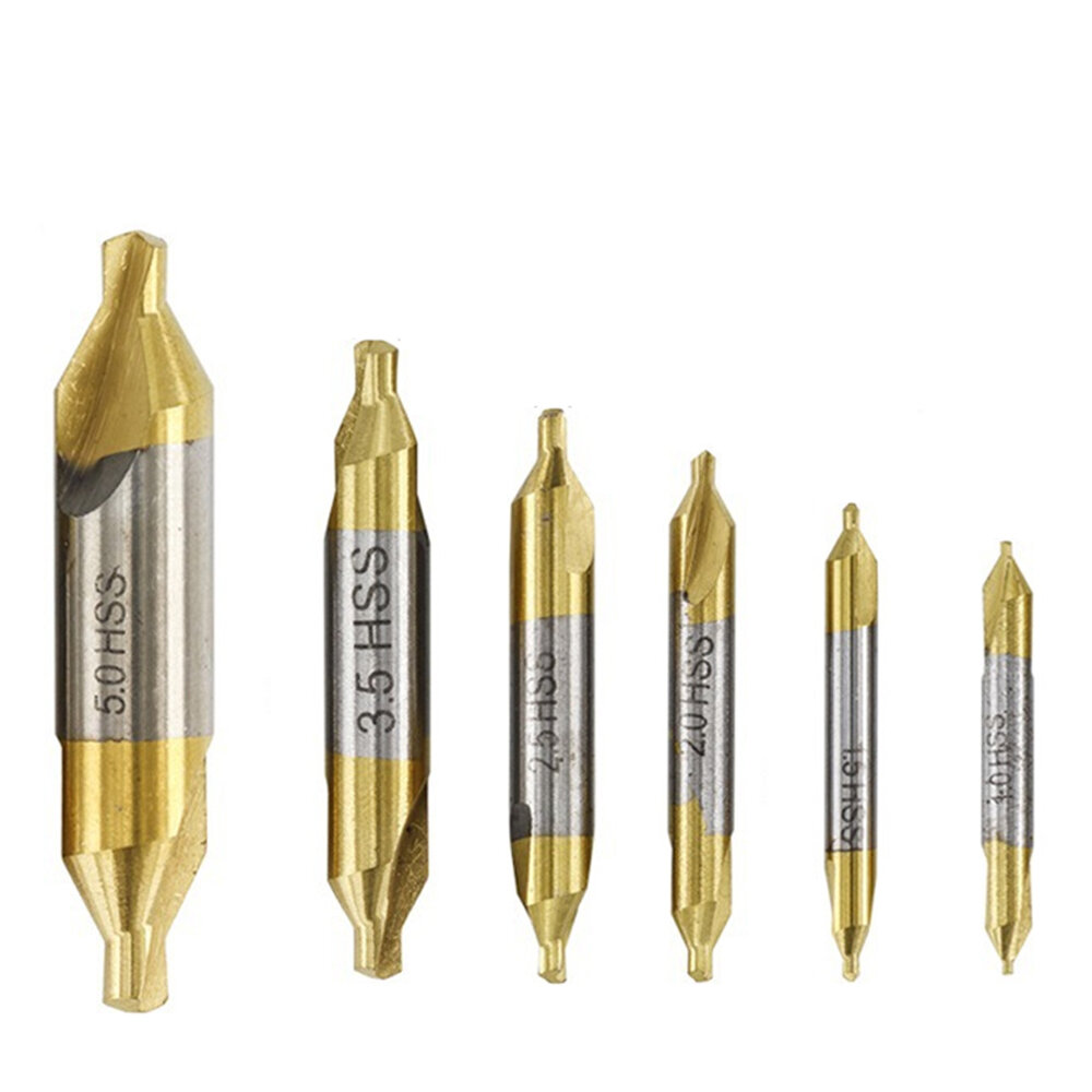 best price,6pcs,1.0,5.0mm,high,speed,steel,center,drill,bits,set,coupon,price,discount