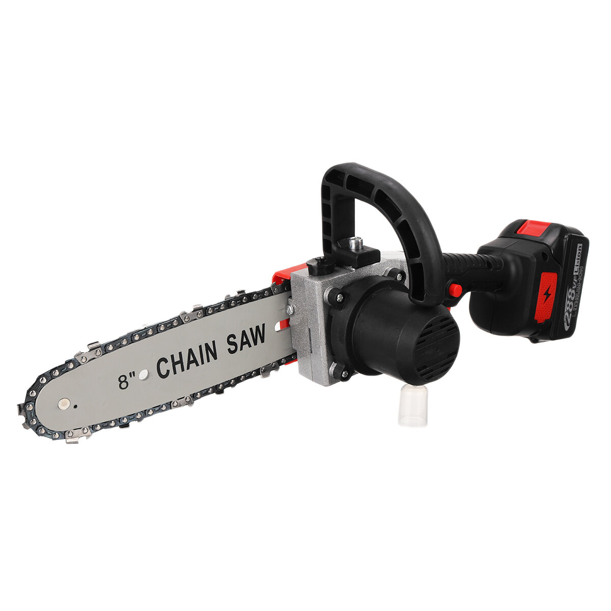 

288VF 8Inch Electric Chain Saw Cordless One-Hand Chainsaw Woodworking Tool W/ 1/2/None Battery