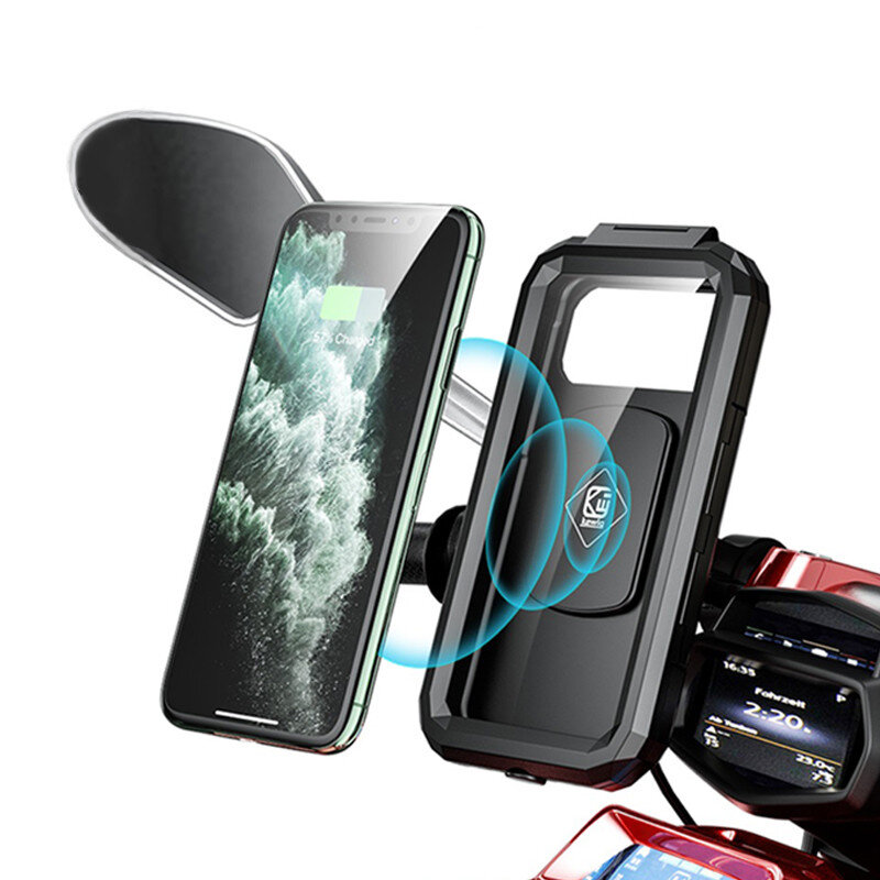 BIKIGHT 4.7-6.8'' Bike Phone Holder Waterproof Motorcycle Handlebar Phone Mount Brackets