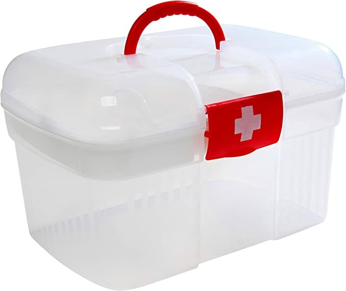 صندوق تخزين أدوات الطوارئ الخاص بالمكتب المنزلي الصحة منظم تخزين كبير الحجم