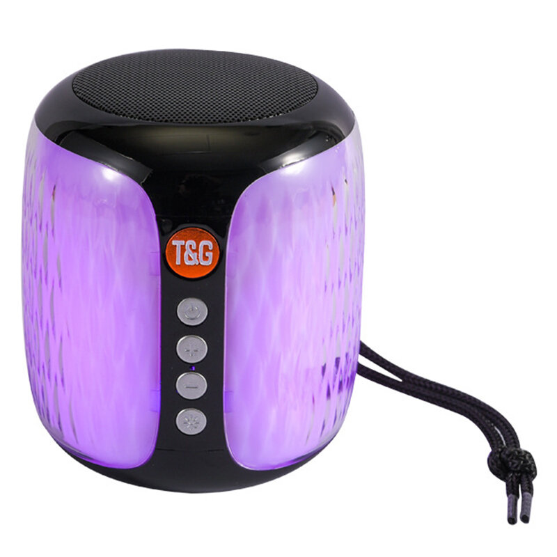 TG-611 Draagbare Luidspreker Bluetooth 5.0 Draadloze Luidspreker Cilindrische Lichtgevende Lantaarn 