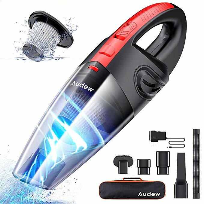 AUDEW 3500PA 120W Mini Cordless Rechargeable Handheld Car Vacuum Cleaner for Car Home