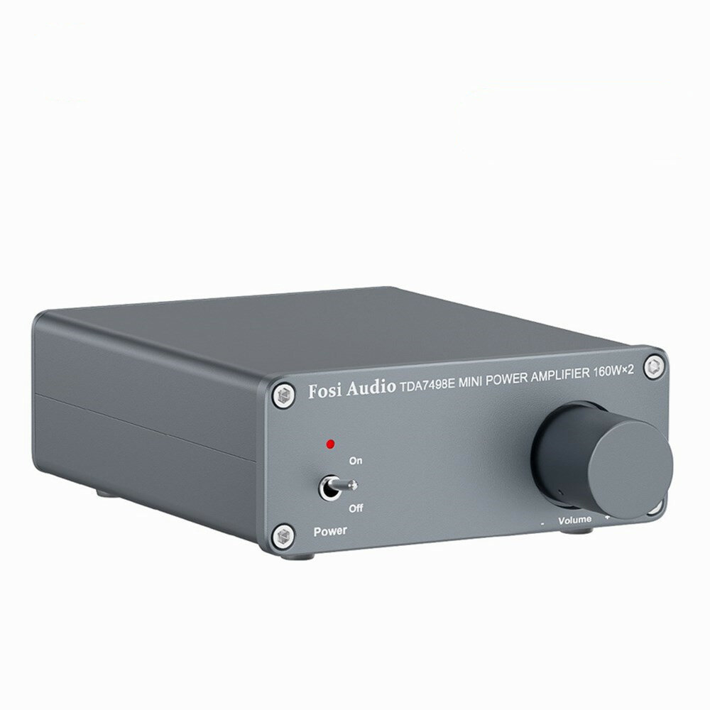 Fosi Audio TDA7498E 2 Channel Stereo Audio Amplifier Mini Hi-Fi Class D Integrated Amp for Passive S