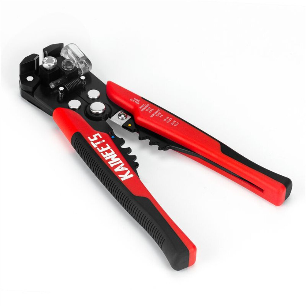 [EU Direct]KAIWEETS KWS-103 Multifunctional Wire Stripper 10-24AWG Stripping 10-22AWG Crimping Adjustable Stopper TPR Ha