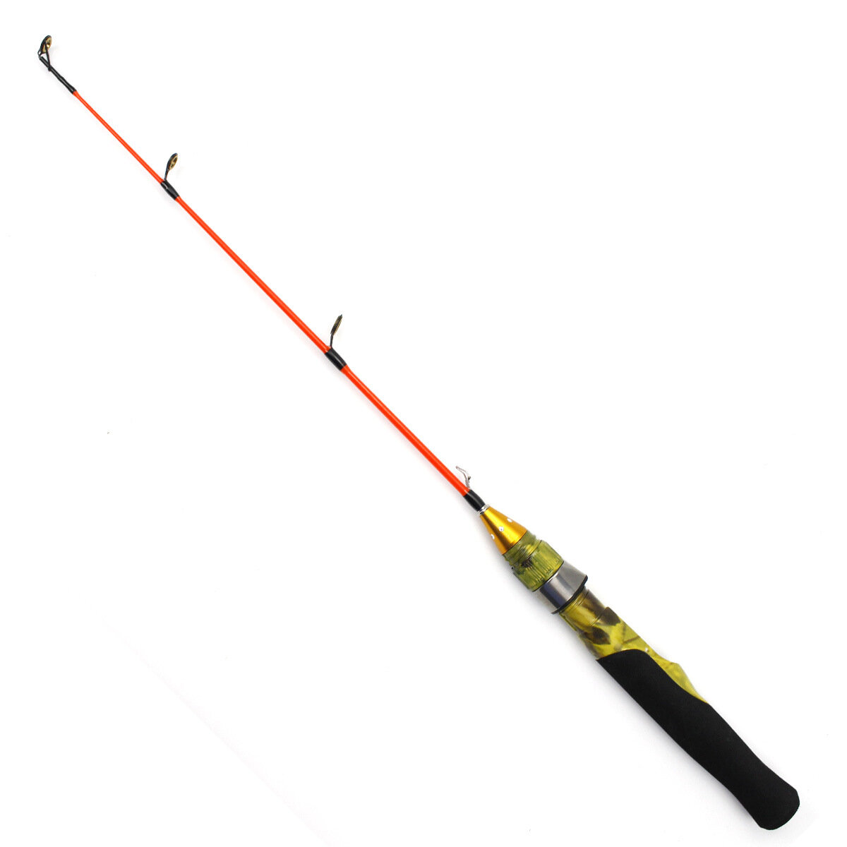 

51.5CM Mini Camouflage Ice Fishing Rod Portable River Shrimp Carp Fishing Pole Winter Fishing Rod Tackle